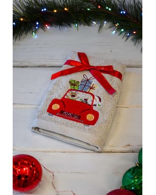 OLIMA CHRISTMAS TOWEL - CHRISTMAS SHOPPING