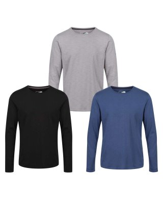 ESSENTIALS 3 PACK LS T SHIRT