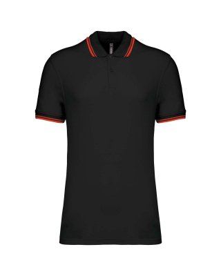 MEN'S 2 STRIPED SHORT SLEEVED POLOSHIRT