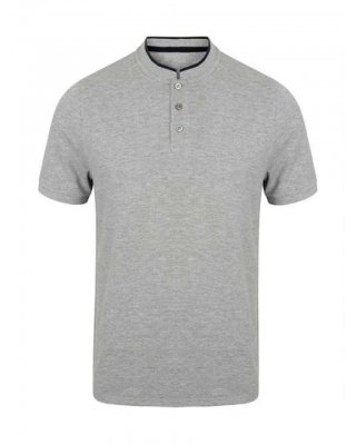STAND COLLAR STRETCH POLO SHIRT