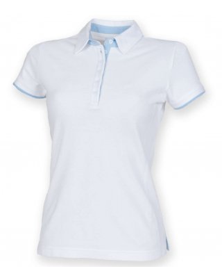 LADIES CONTRAST POLO SHIRT
