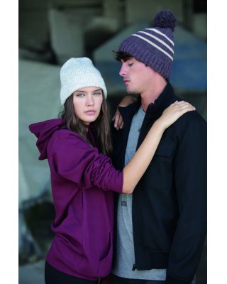 CLASSIC KNITTED BEANIE IN RECYCLED YARN