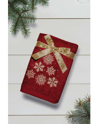 OLIMA CHRISTMAS TOWEL - SNOWFLAKES I