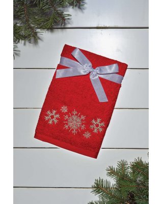 OLIMA CHRISTMAS TOWEL - SNOWFLAKES II