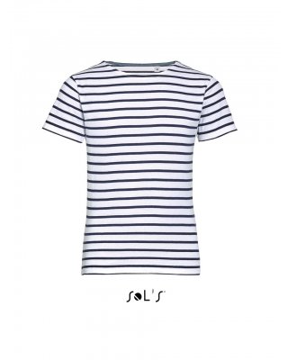SOL'S MILES KIDS - ROUND NECK STRIPED T-SHIRT