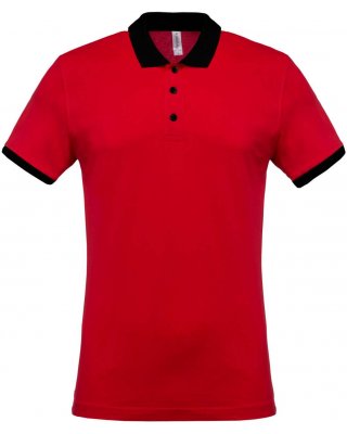 MEN'S TWO-TONE PIQUÉ POLO SHIRT