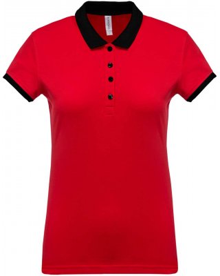 LADIES’ TWO-TONE PIQUÉ POLO SHIRT