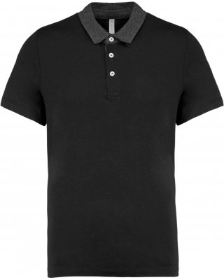 MEN'S TWO-TONE JERSEY POLO SHIRT