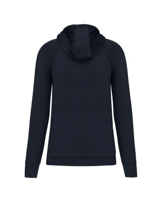 ZIP NECK HOODED SPORTS SWEATSHIRT