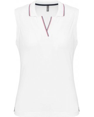 LADIES' SLEEVELESS POLO SHIRT